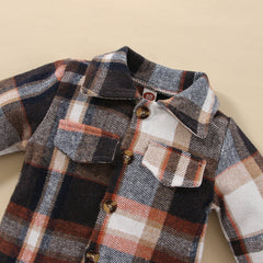 Full Sleeves Plaid Woolen Ribbed Shirt & Half Sleeves Vest With Lounge Pant Set From 1-5 Years