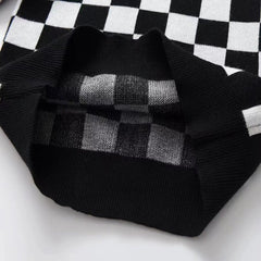 Full Sleeves Checkered Board knitted Pullover Sweater From 1- 7 Years