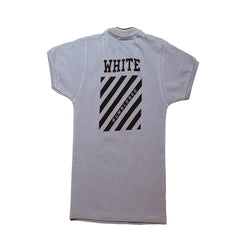 Half Sleeves Front & Back "FREE STYLE OFF-WHITE" Text Printed T-Shirt With Black Denim  Shorts