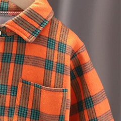 Full Sleeves Winter Wear Checked Shirt From 9 Months-5 Years