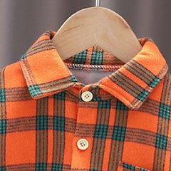 Full Sleeves Winter Wear Checked Shirt From 9 Months-5 Years