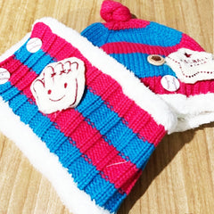 Kids Stylish Cap & Scarf Set For  6 Months-4 Years Kids