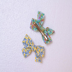 Multicolour Combo Of 2 Bow Hair Clips