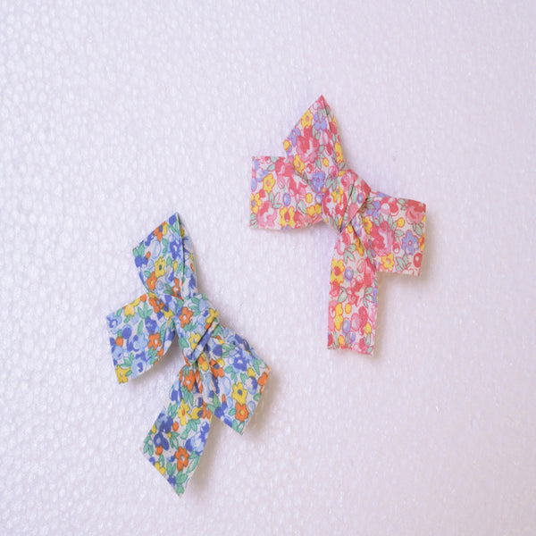 Multicolour Combo Of 2 Bow Hair Clips