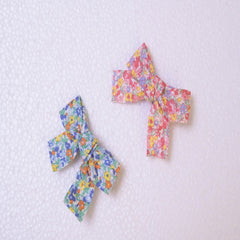 Multicolour Combo Of 2 Bow Hair Clips