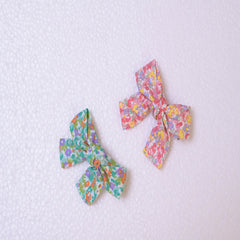 Multicolour Combo Of 2 Bow Hair Clips