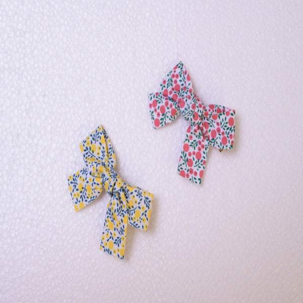 Multicolour Combo Of 2 Bow Hair Clips