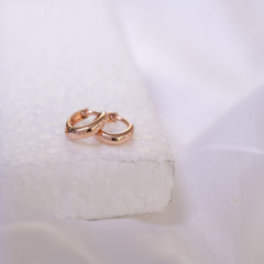 Rose Gold Combo Of Hoop & Stud Earrings