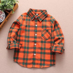 Full Sleeves Winter Wear Checked Shirt From 9 Months-5 Years