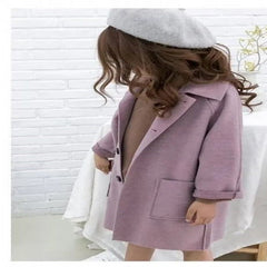 Full Sleeves Single Breasted Dual Pocket Thick Long Winter Coat From 3 -9 Years