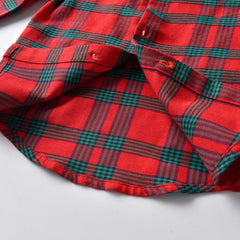 Full Sleeves Winter Wear Checked Shirt From 9 Months-5 Years