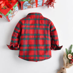 Full Sleeves Winter Wear Checked Shirt From 9 Months-5 Years