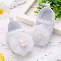 Party Wear Booties Floral Appliques From 3 months- 12 months