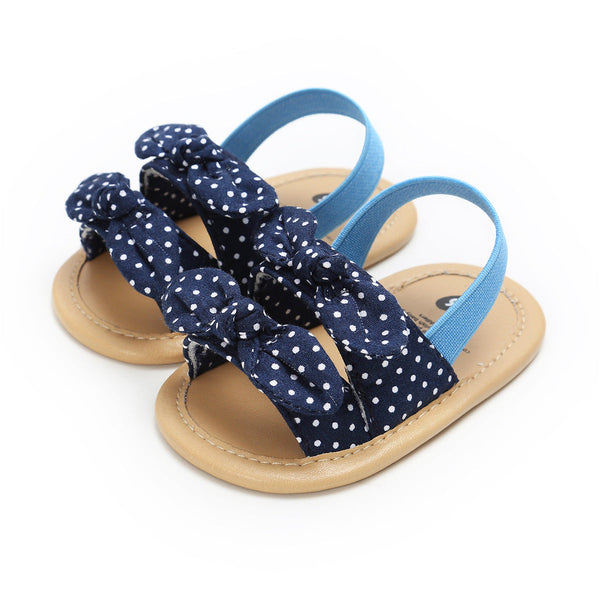 Blue Polka Dot Sandals Style Booties