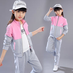 Full Sleeves Printed Striped Tracksuit & Jogger Set From 3-9 Years