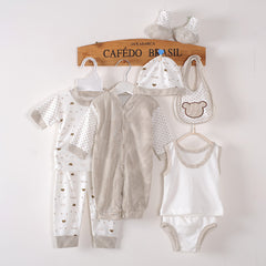 Cute & Stylish Printed Clothing Set Of 8 Pieces For Infants ( New Borns)