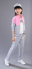 Full Sleeves Printed Striped Tracksuit & Jogger Set From 3-9 Years