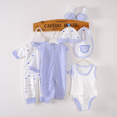 Cute & Stylish Printed Clothing Set Of 8 Pieces For Infants ( New Borns)