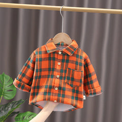 Full Sleeves Winter Wear Checked Shirt From 9 Months-5 Years