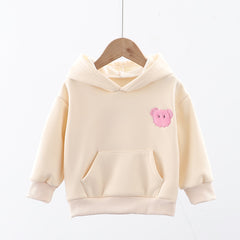 Full Sleeves 3D Sheep Design Kangaroo Pocket Hooded Sweatshirt From 9 months-5 Years