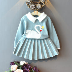 Full Sleeves Winter Wear Top and Skirt Set From 1-5 Years