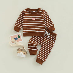 Full Sleeves Cartoon Bear Printed Track Suit Set From 3 Months - 4 Years