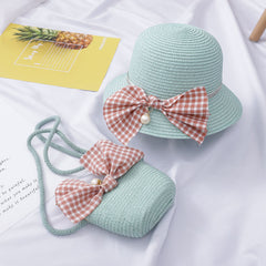 Bow Design Hat With Sling Bag From 3-8 years Girls