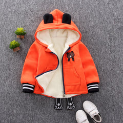 Full Sleeves 3D Bear Design Ear Detailed Hooded Sweatshirt From 9 Months-4 Years