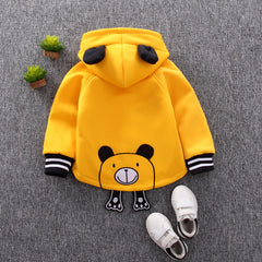 Full Sleeves 3D Bear Design Ear Detailed Hooded Sweatshirt From 9 Months-4 Years