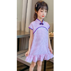 Half sleeves Fit And Flare A-Line Dress From 3-9 Years