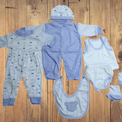 Cute & Stylish Printed Clothing Set Of 8 Pieces For Infants ( New Borns)