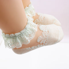 Fancy Frill Netted Socks