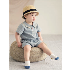 Fashionable Short-Brimmed Straw Ribbon Hat Circumference 50 cm From 2-5 Years