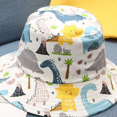 "Hat With Animal Printed- Circumference 50 cm For 2-5 Years Kids  "