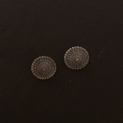 Silver plated oxidised studs