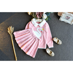 Full Sleeves Winter Wear Top and Skirt Set From 1-5 Years