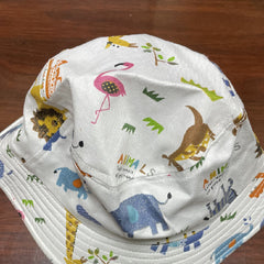 "Hat With Animal Printed- Circumference 50 cm For 2-5 Years Kids  "