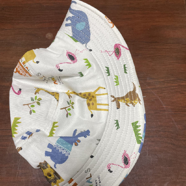 "Hat With Animal Printed- Circumference 50 cm For 2-5 Years Kids  "