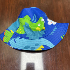 "Hat with Dino Embroidery- Circumference 50 cm For 2-5 Years Kids "