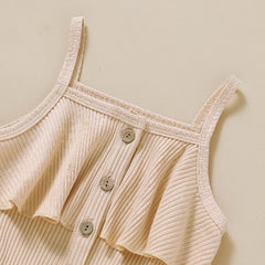 Sleeveless Summer Short Jumpsuit From 9 Months-5 Years