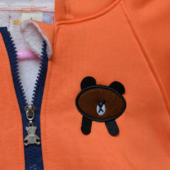 Full Sleeves 3D Bear Design Ear Detailed Hooded Sweatshirt From 9 Months-4 Years