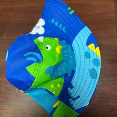 "Hat with Dino Embroidery- Circumference 50 cm For 2-5 Years Kids "