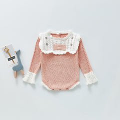 Full Sleeves Winter Top With Crochet Work From new born- 3 years