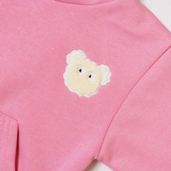 Full Sleeves 3D Sheep Design Kangaroo Pocket Hooded Sweatshirt From 9 months-5 Years