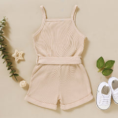 Sleeveless Summer Short Jumpsuit From 9 Months-5 Years