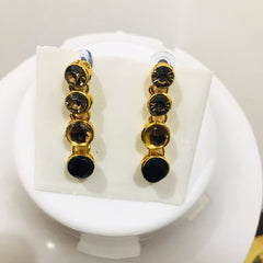 Black Gold-Plated Embellished Jewellery Set