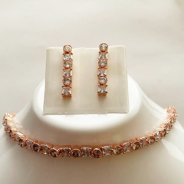 Rose Gold-Plated Jewellery set