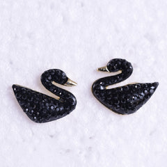 Black Contemporary Studs Earrings