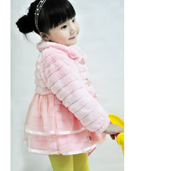 Full Sleeves Coat With Frill And Brooch From 6 months-5 Years