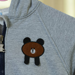 Full Sleeves 3D Bear Design Ear Detailed Hooded Sweatshirt From 9 Months-4 Years